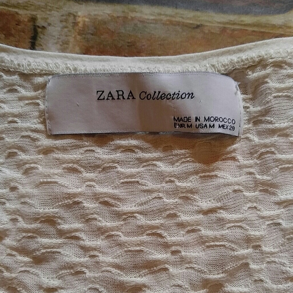 Zara Collection Textured Top M - Picture 3 of 5